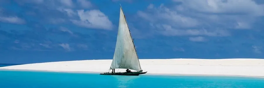Zanzibar beach coastline